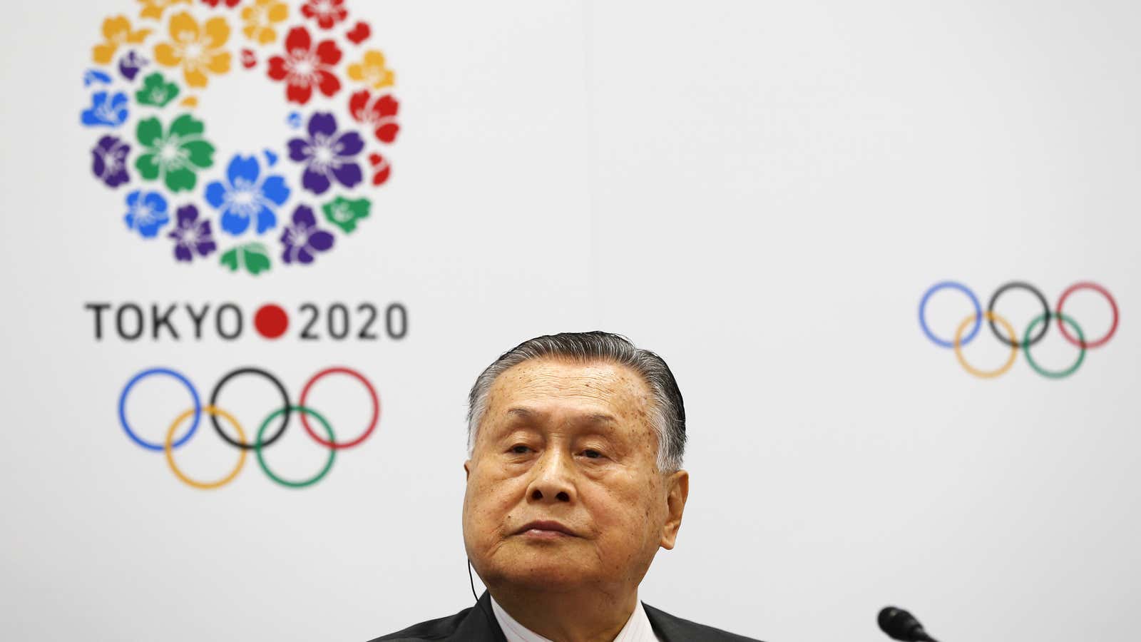 Former prime minister Yoshiro Mori is the president of the Tokyo 2020 Organizing Committee.