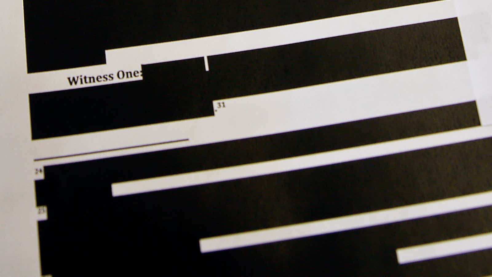 What redaction looks like.