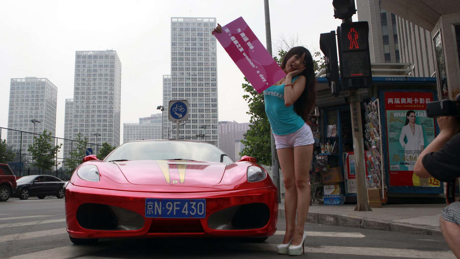 The sort of luxury campaign that China has purged.