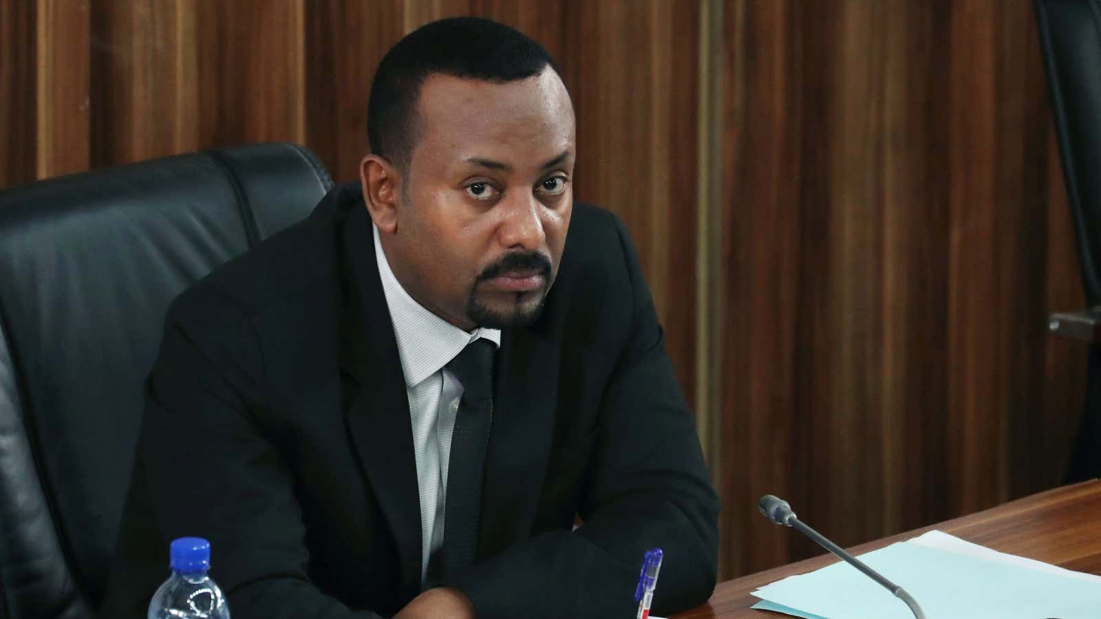 Ethiopia’s Prime Minister Abiy Ahmed is seen before addressing the legislators July 1, 2019.