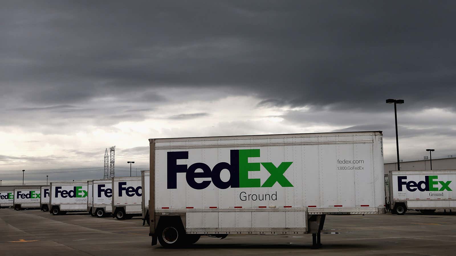 The FedEx Ground Chicago Hub earlier in October