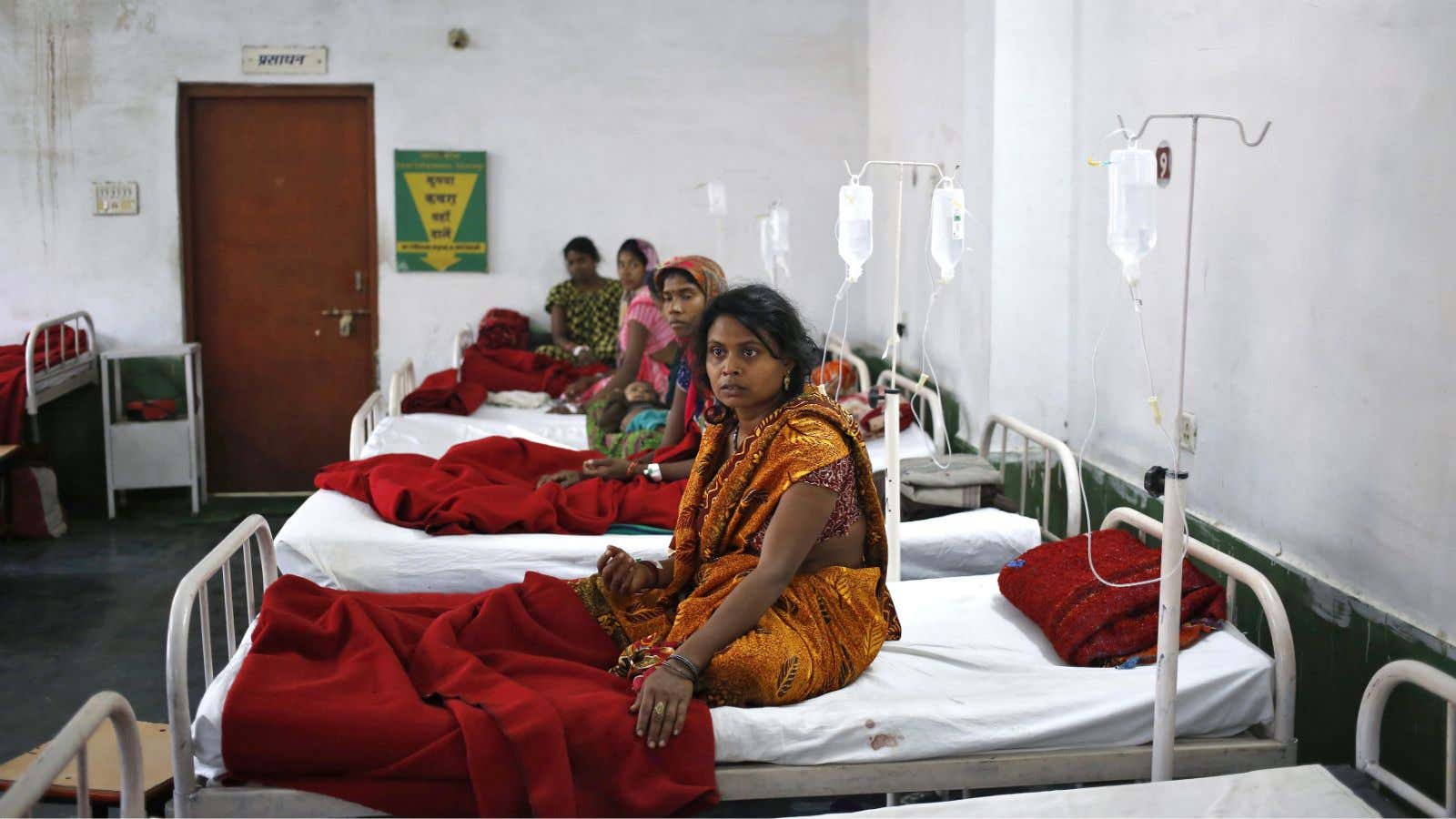 India has built medical infrastructure but services remain minimal.
