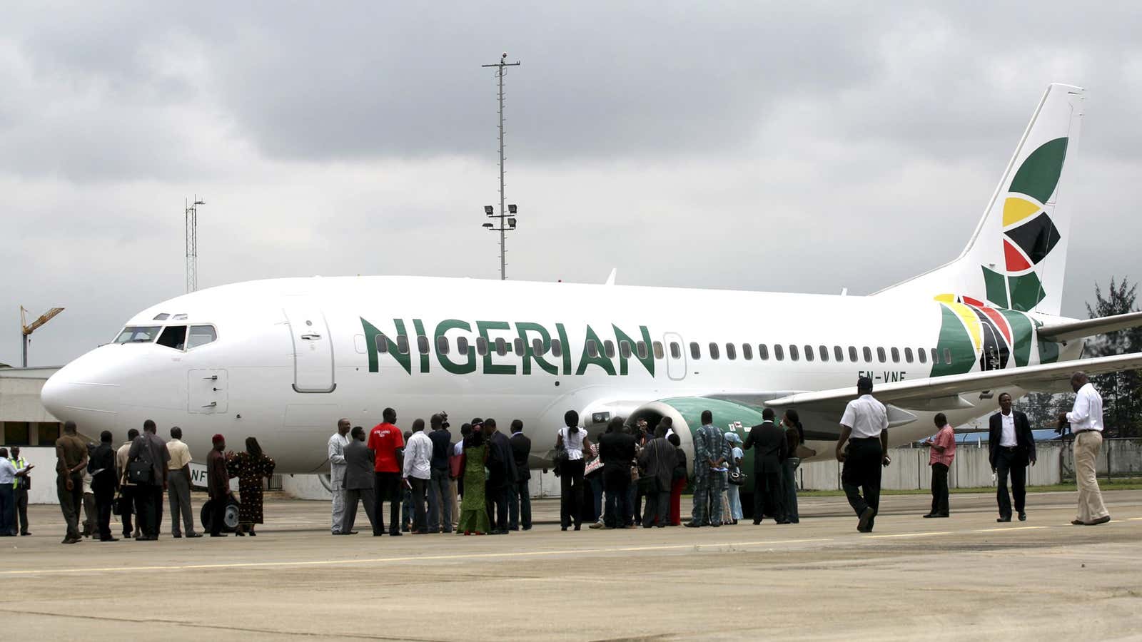 Uhh, no, that does not belong to Nigeria’s biggest airline.