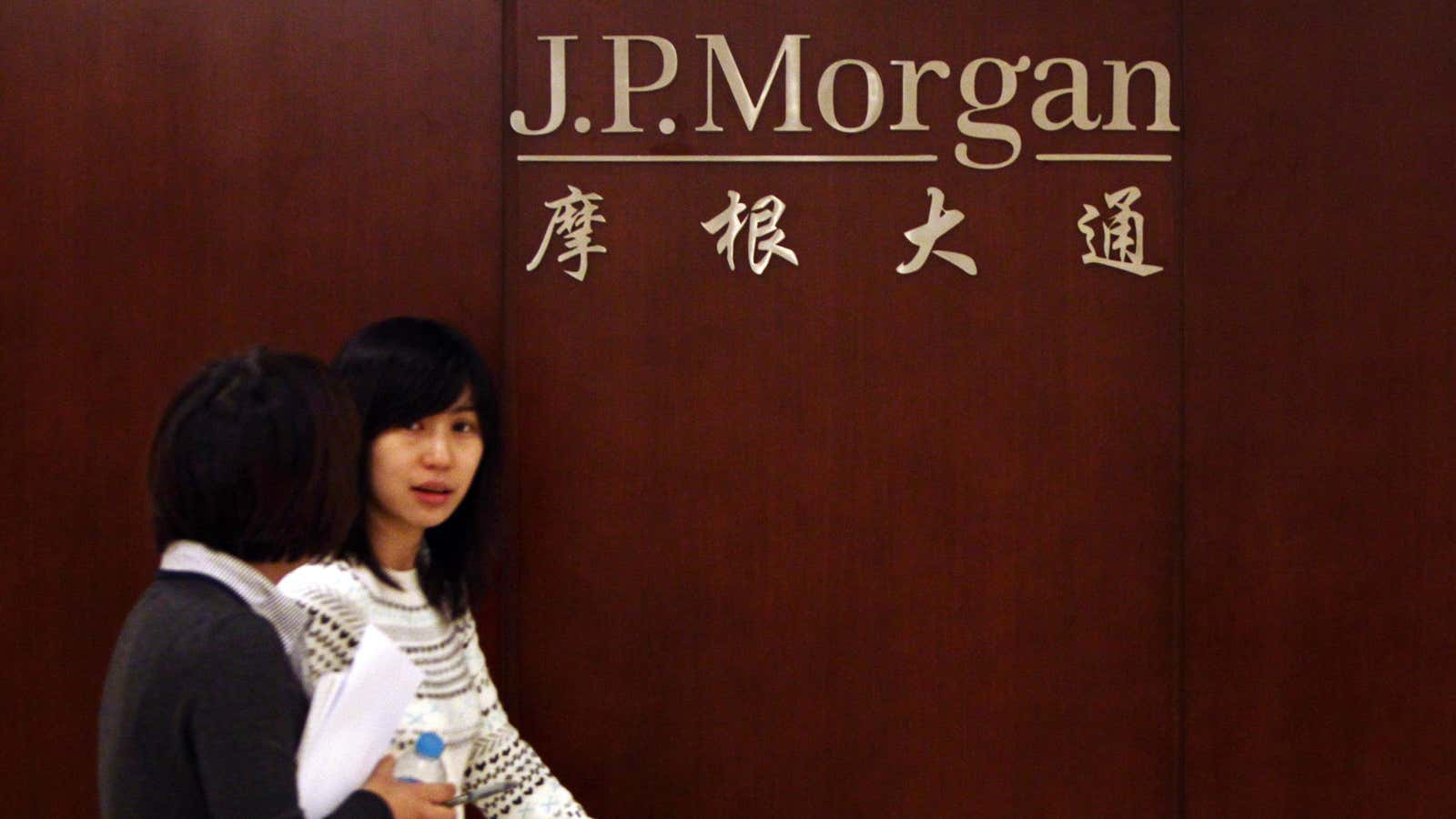 JPMorgan’s Beijing office.