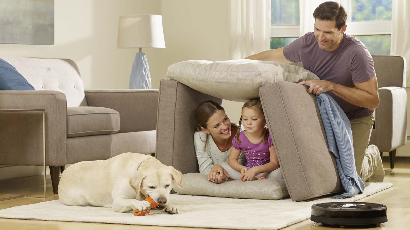 Spend more time making proper forts and less time vacuuming.