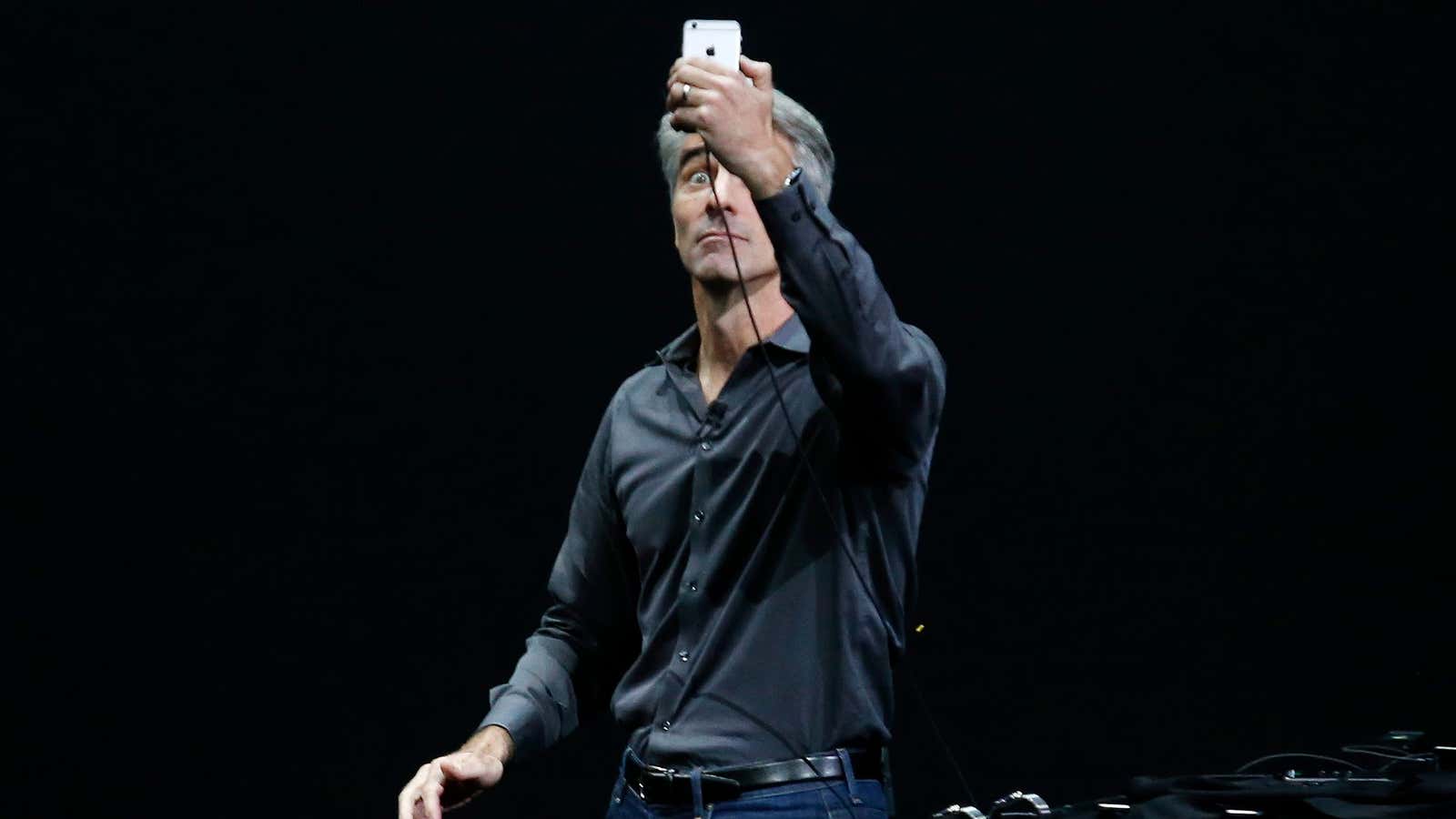 Apple’s Craig Federighi can’t believe the new features.