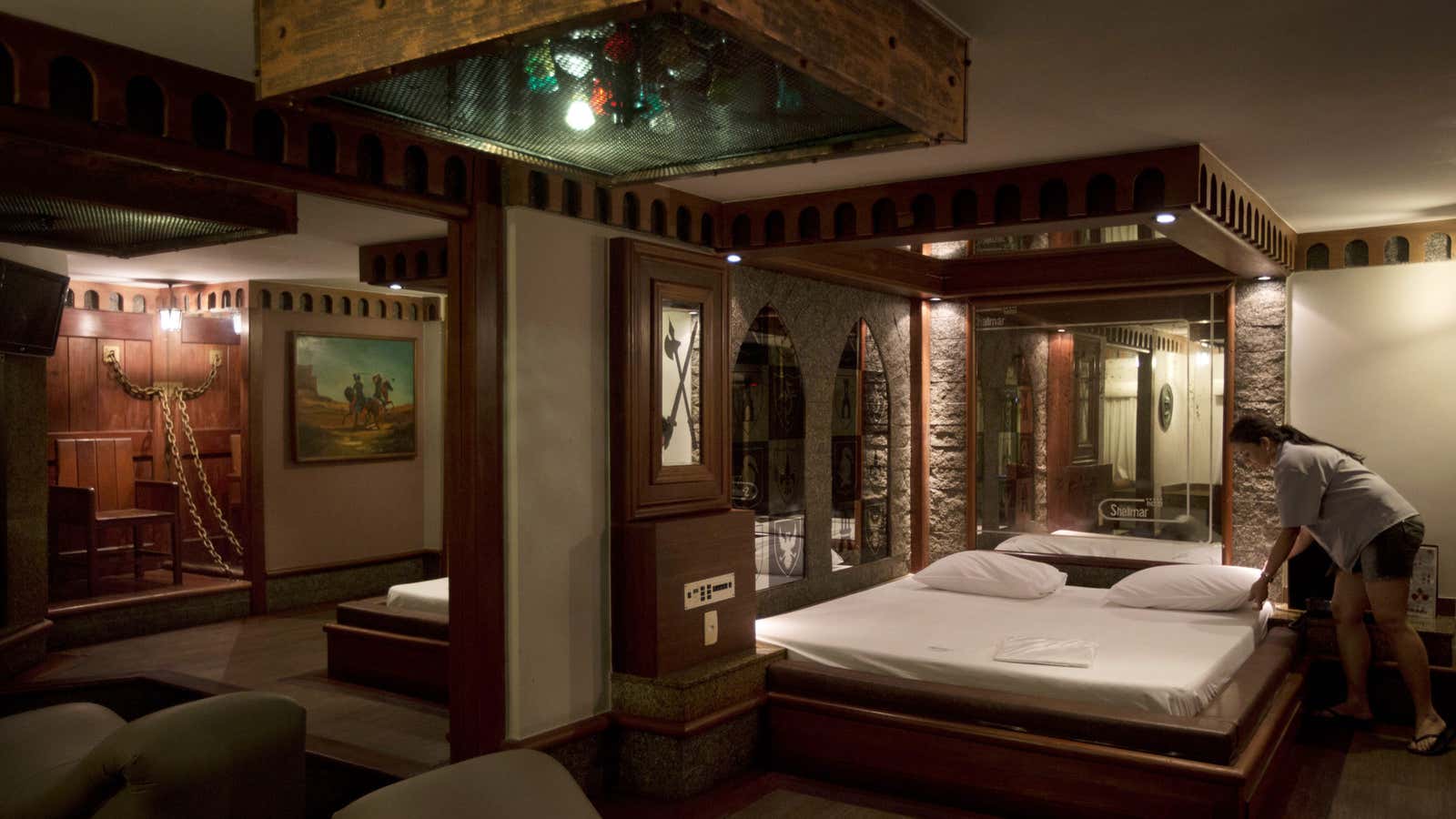 The Medieval Room at the Shalimar Hotel.