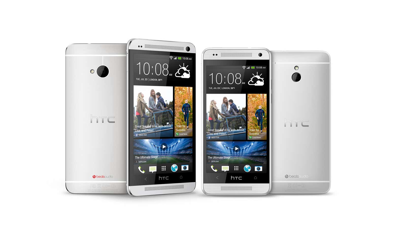 Next to the flagship HTC One, the “mini” doesn’t look it.