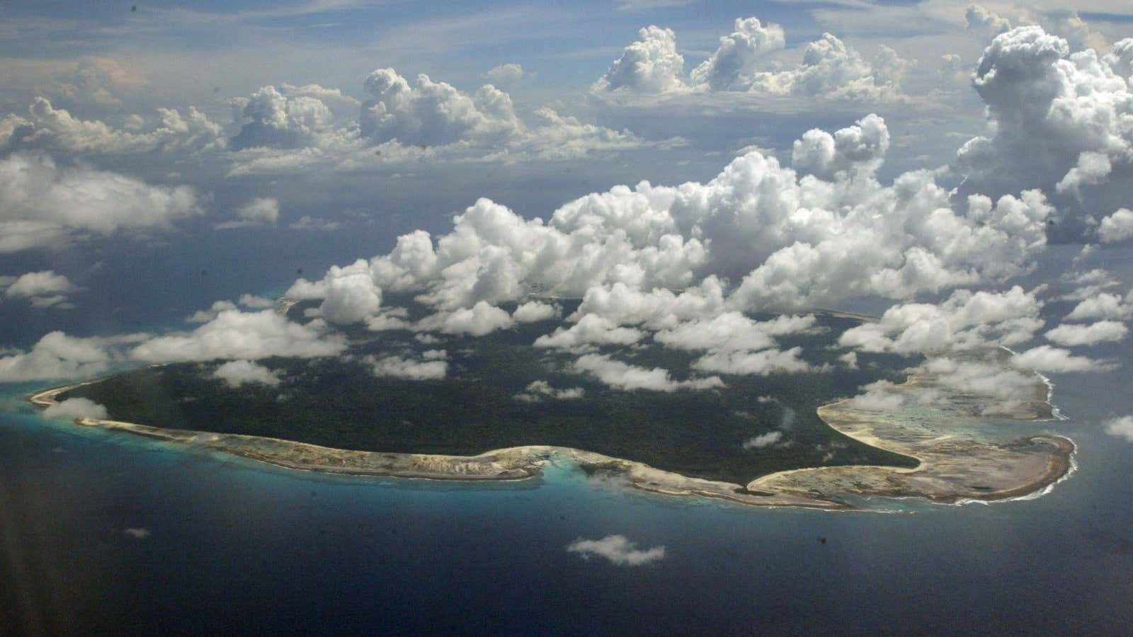 North Sentinel Island, in India’s southeastern Andaman and Nicobar Islands.