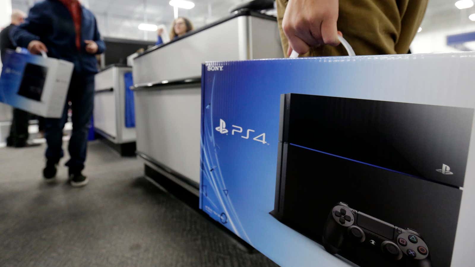PS4 consoles moving at a record pace.