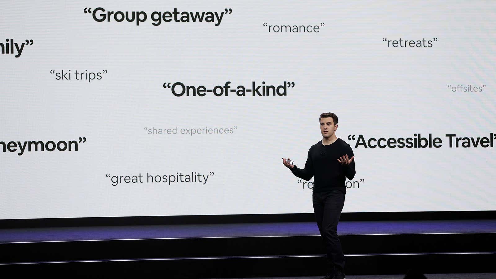 Who is Airbnb for? Pictured: CEO Brian Chesky.