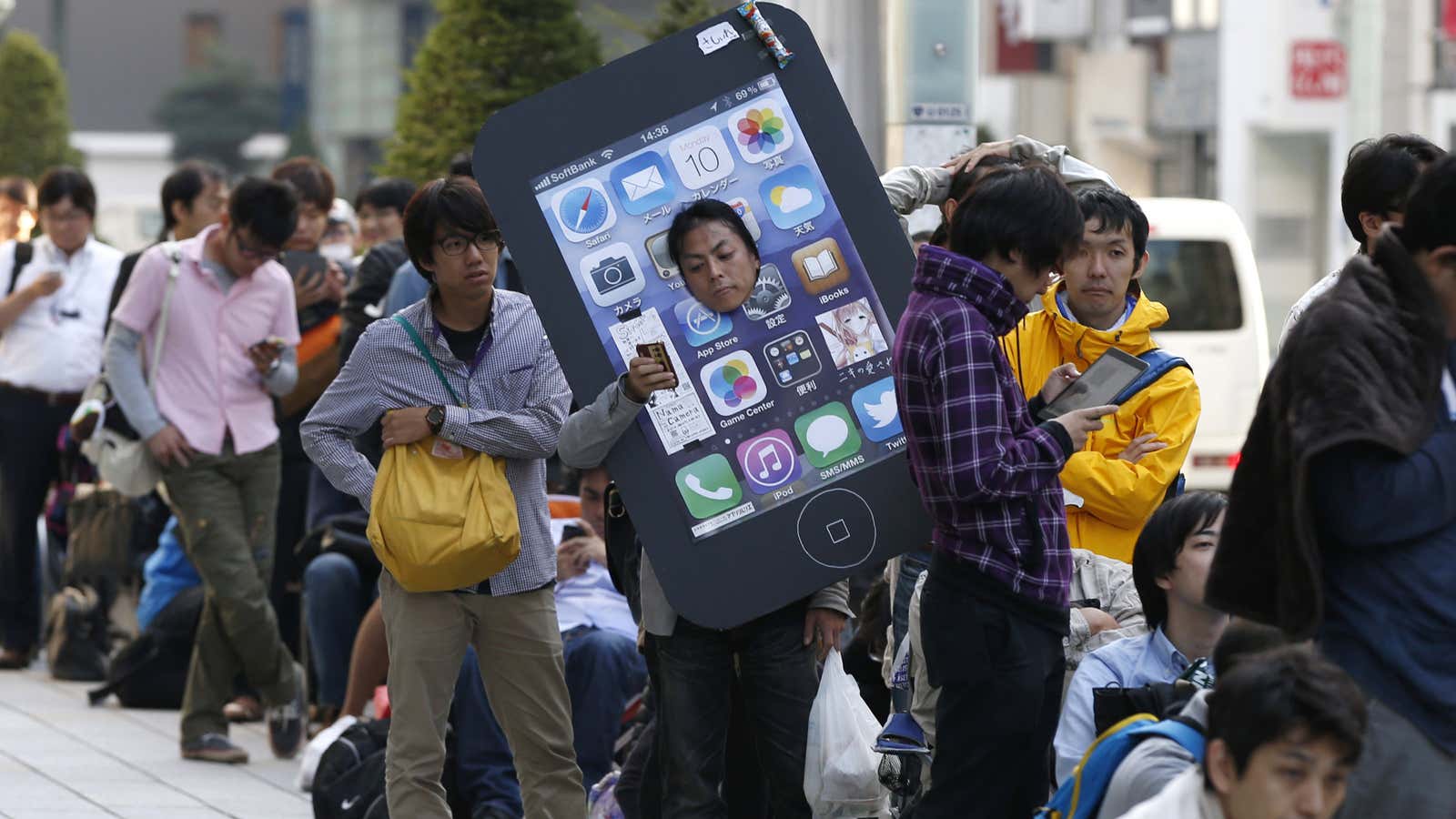 The iPhone is big in Japan.