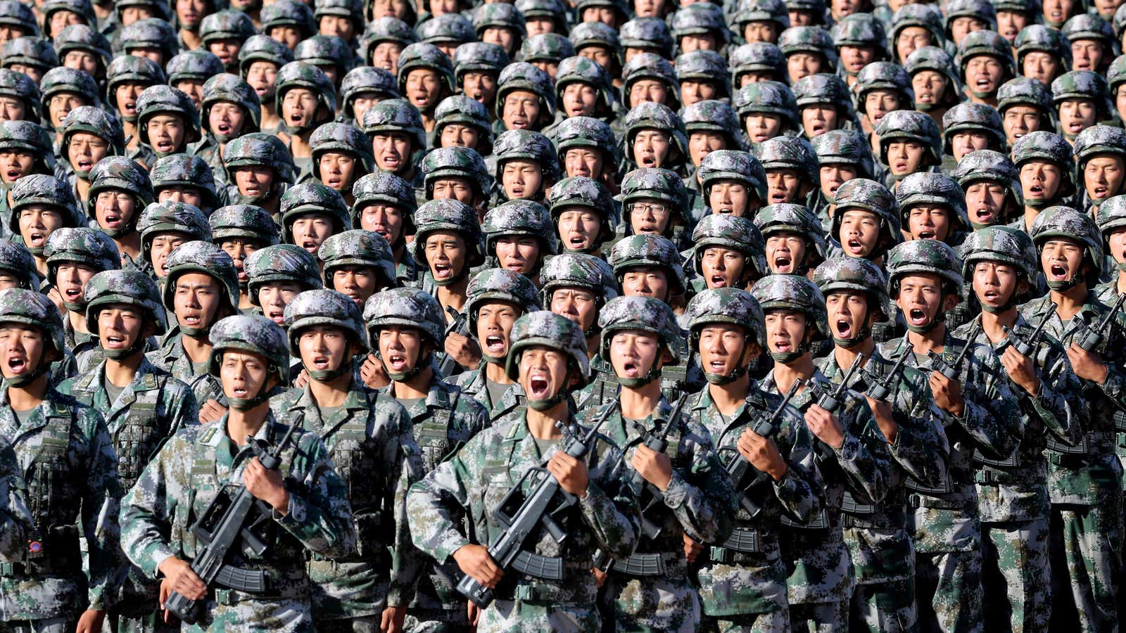 The People’s Liberation Army: loud and clear.