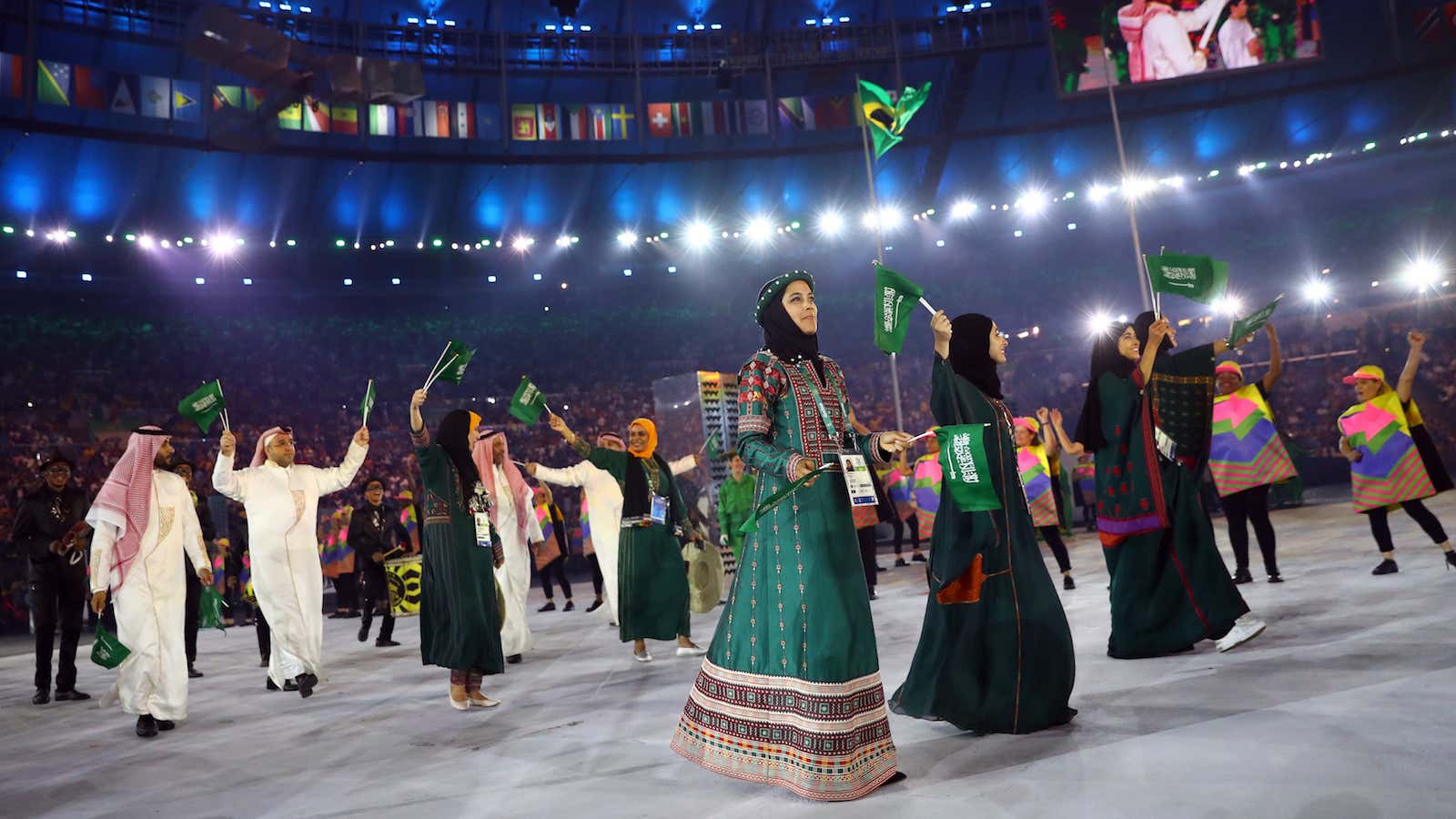 Four women and nine men are representing Saudi Arabia at the 2016 Rio Olympics.