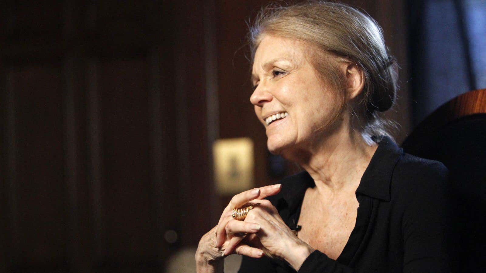 Gloria Steinem solves a key parenting issue in under 100 words