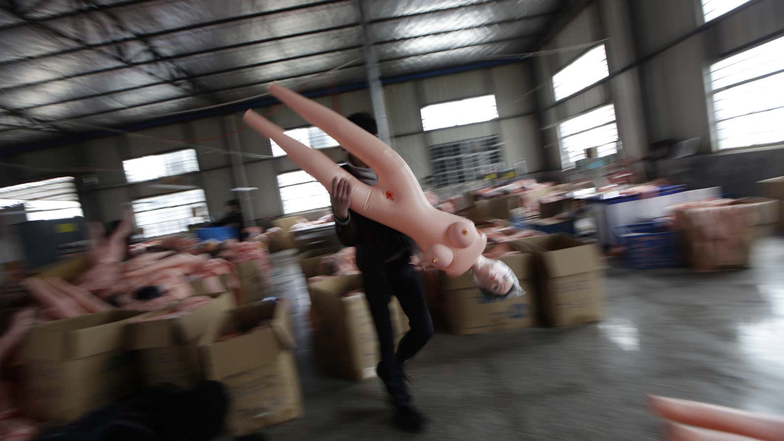 Inflatable sex dolls made up part of China’s underinflated export data.
