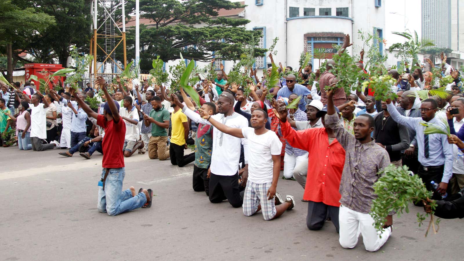 Protesting Kabila.