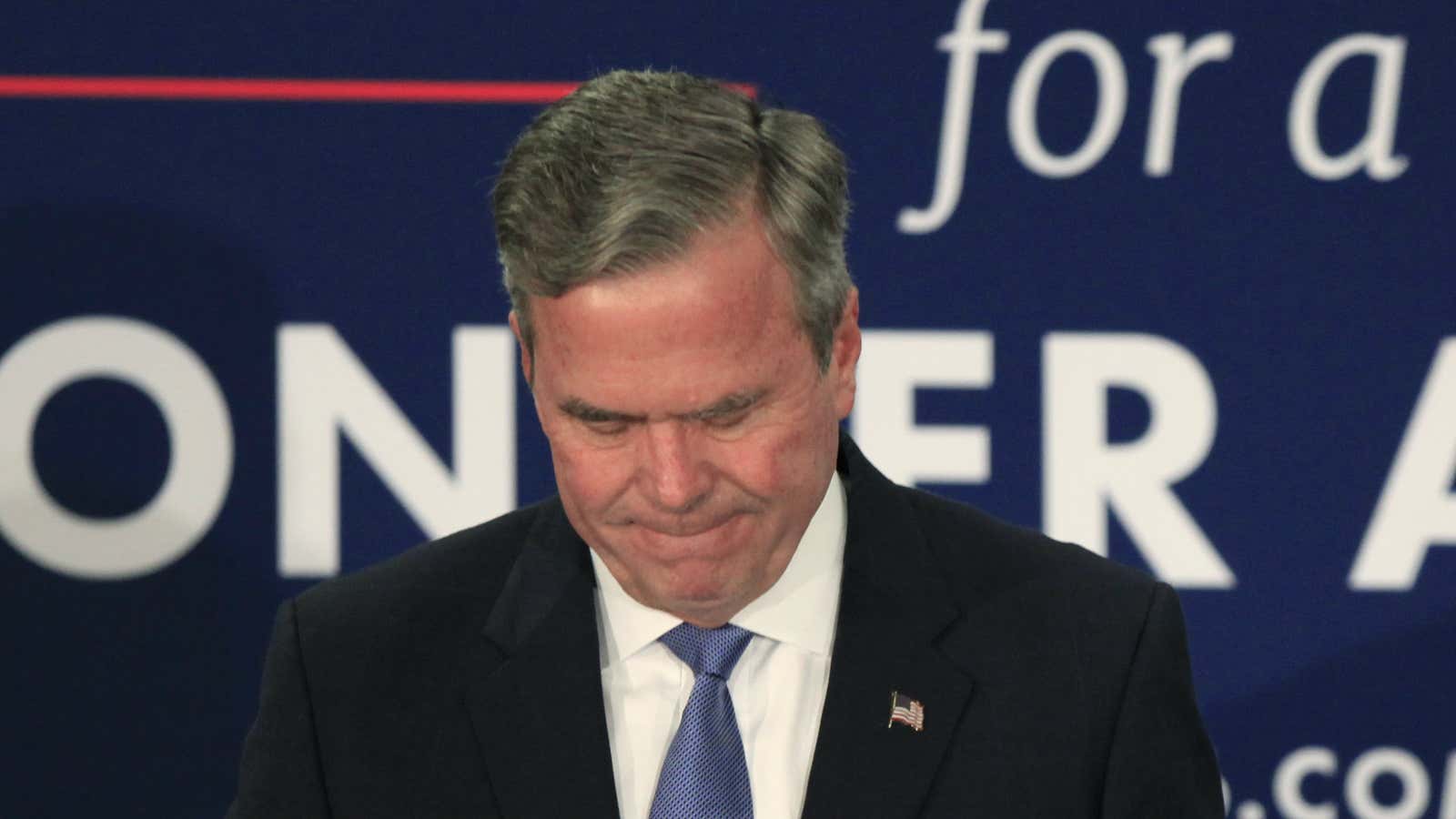Jeb Bush ends his plans to become the third Bush president.