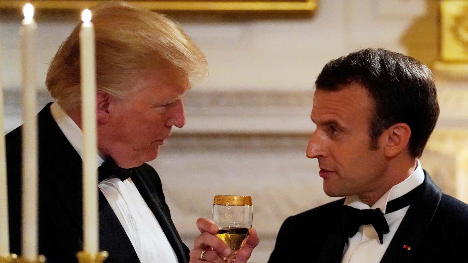 Comments on process do not make for a great meal, Macron says.
