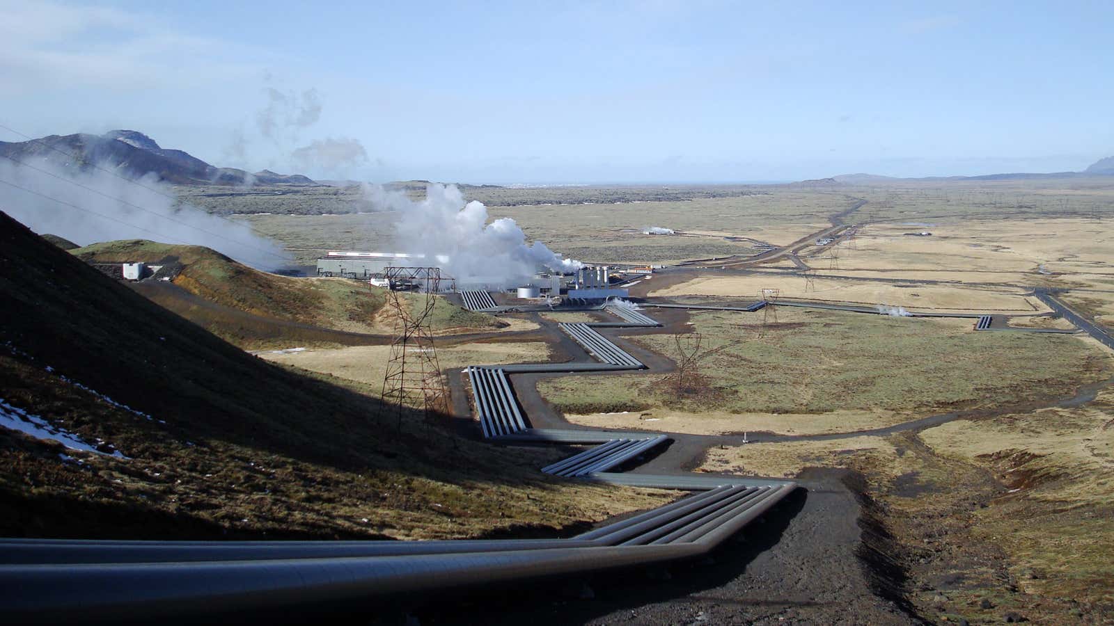 Hellisheidi geothermal power plant in Iceland was the site of an innovative study in converting carbon into rock.