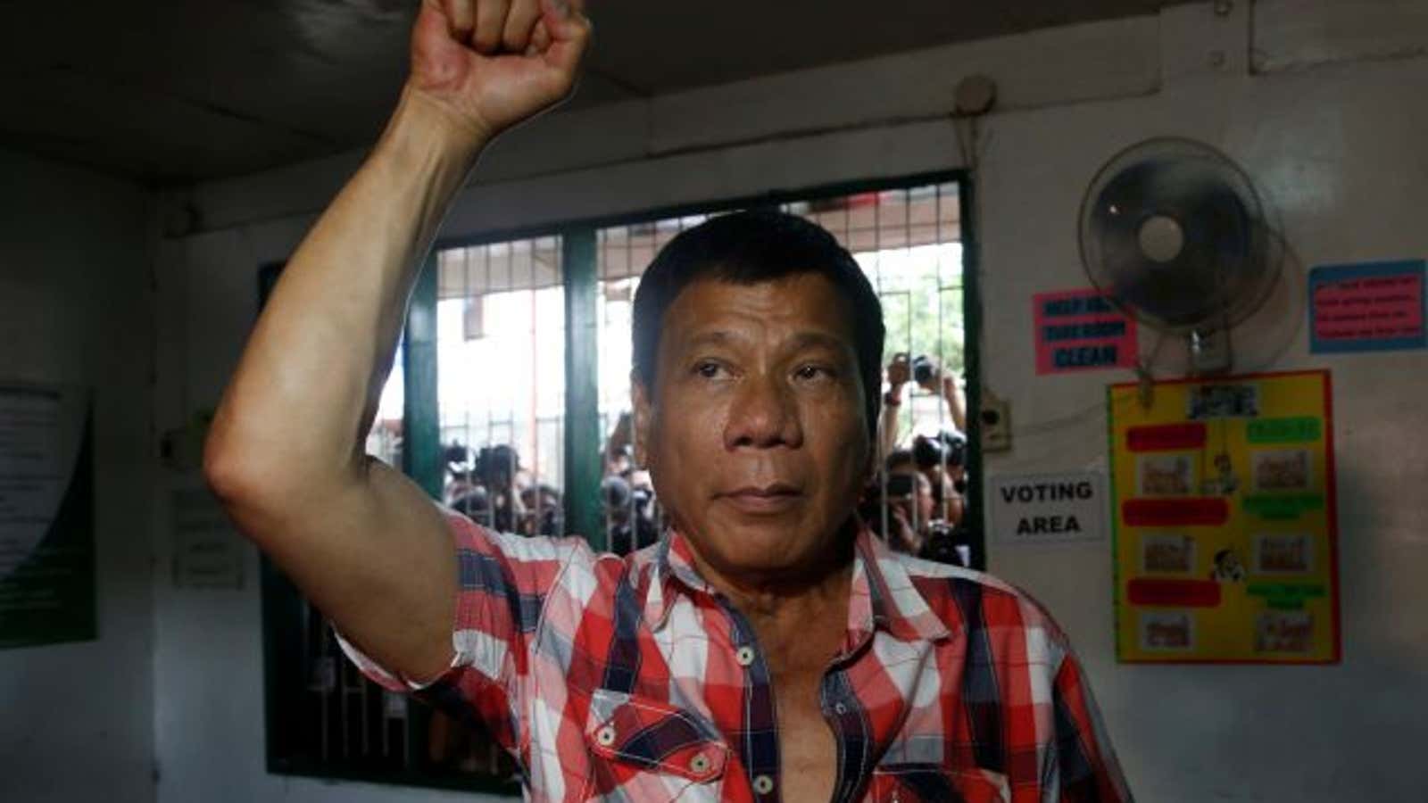 Presidential candidate Rodrigo “Digong” Duterte.