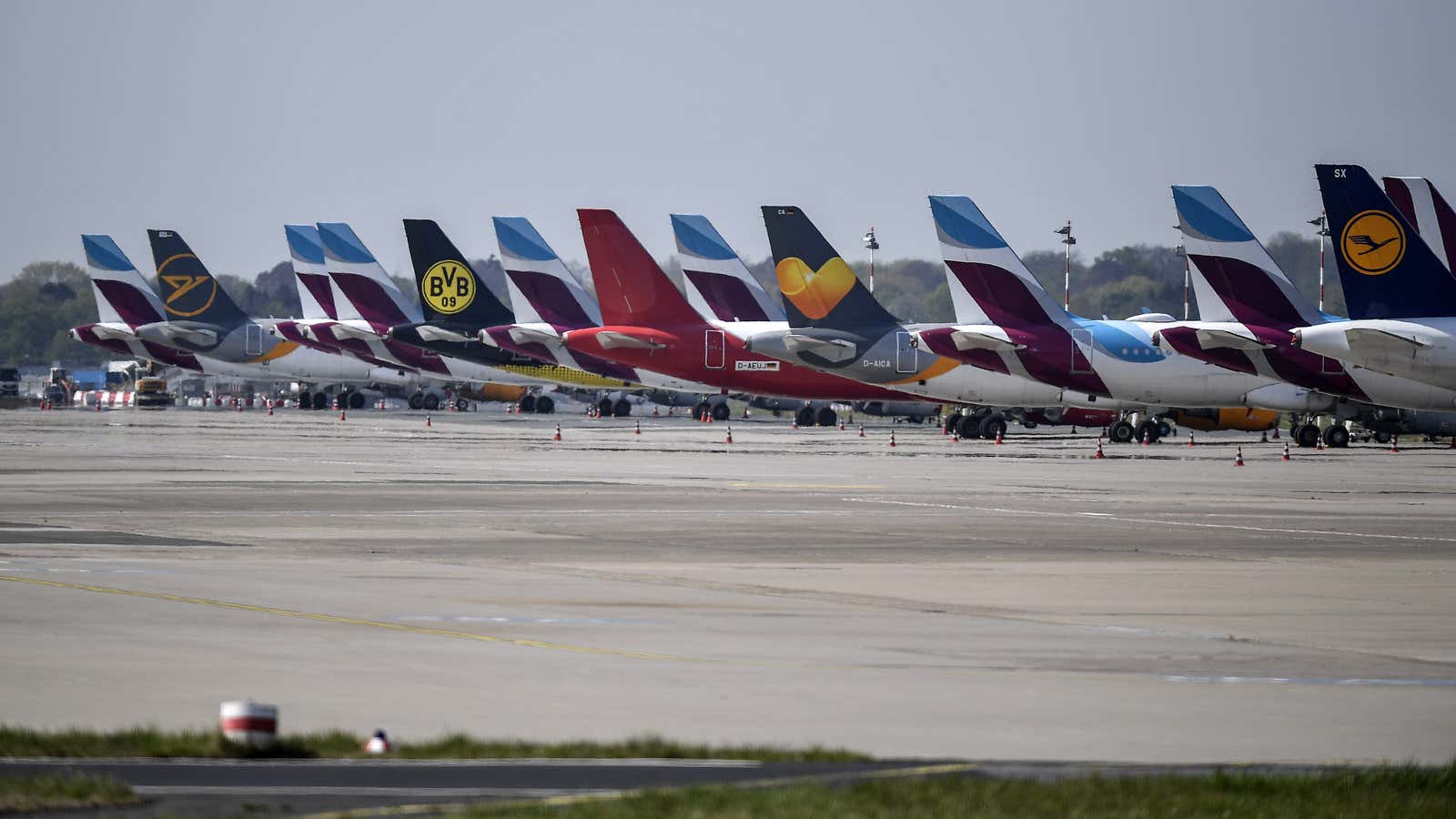 Airlines are facing a dramatic drop in air traffic—and emissions—because of coronavirus related travel restrictions.