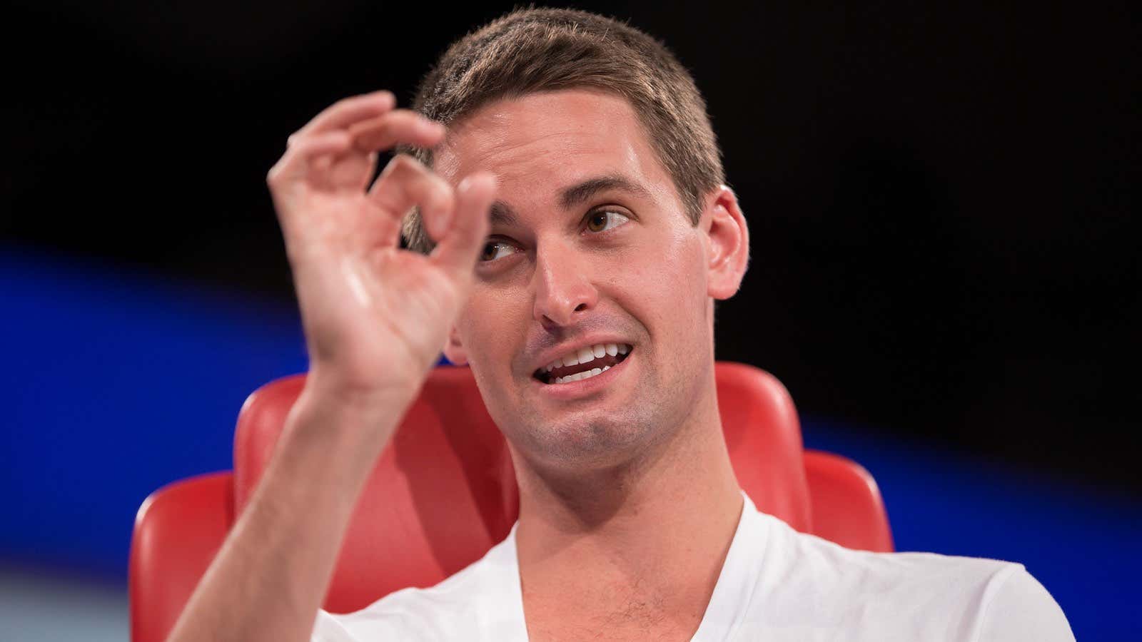 Snapchat’s Evan Spiegel at the 2015 Code Conference.