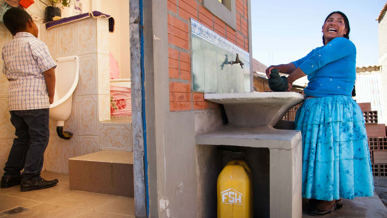 An eco-toilet (that doesn’t use water) in District 7 of El Alto, Bolivia