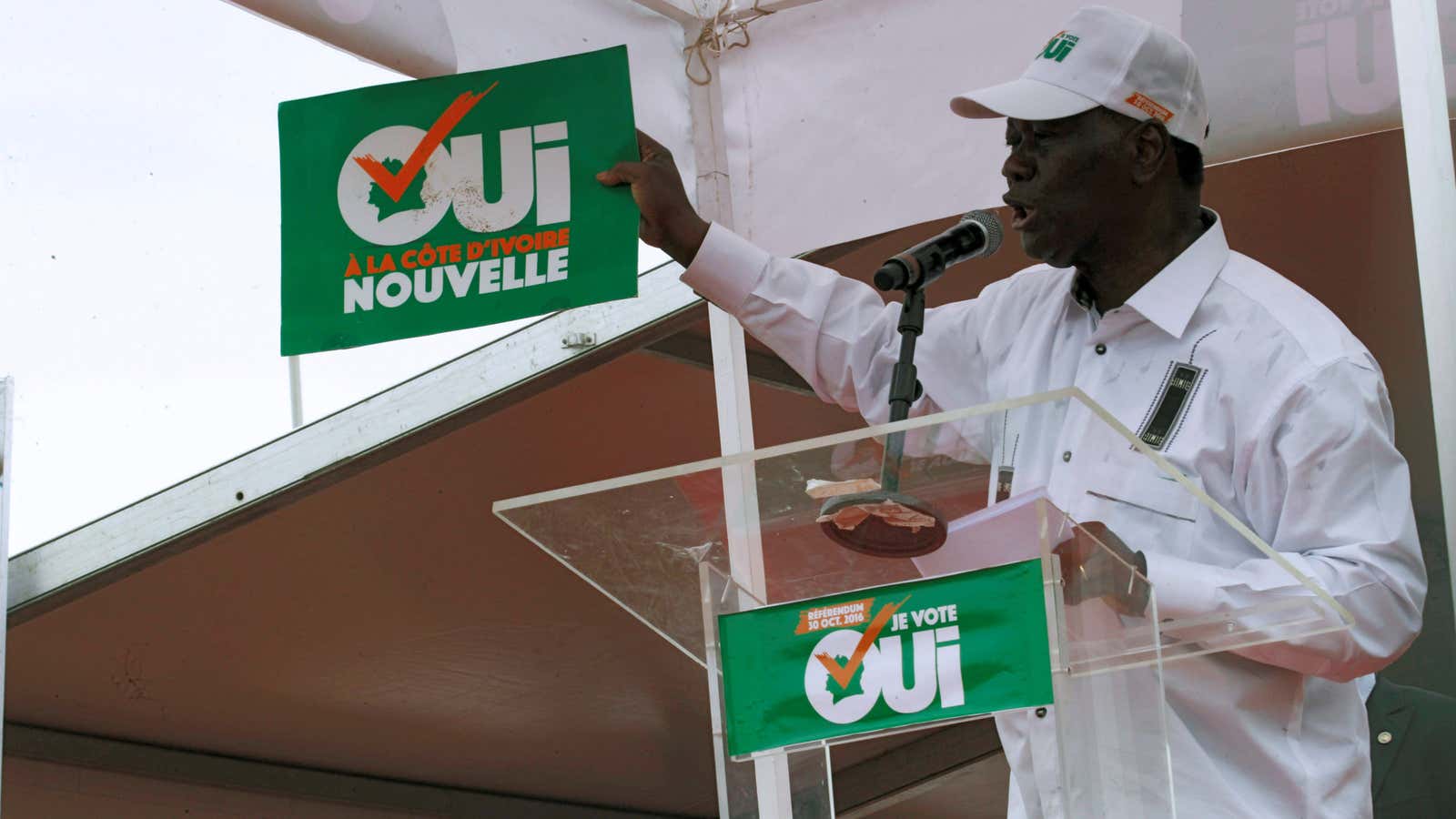 President Alassane Ouattara: “Yes to a new Ivory Coast”