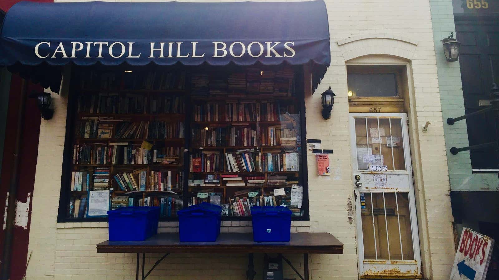 Capitol Hill Books in Washington, DC.