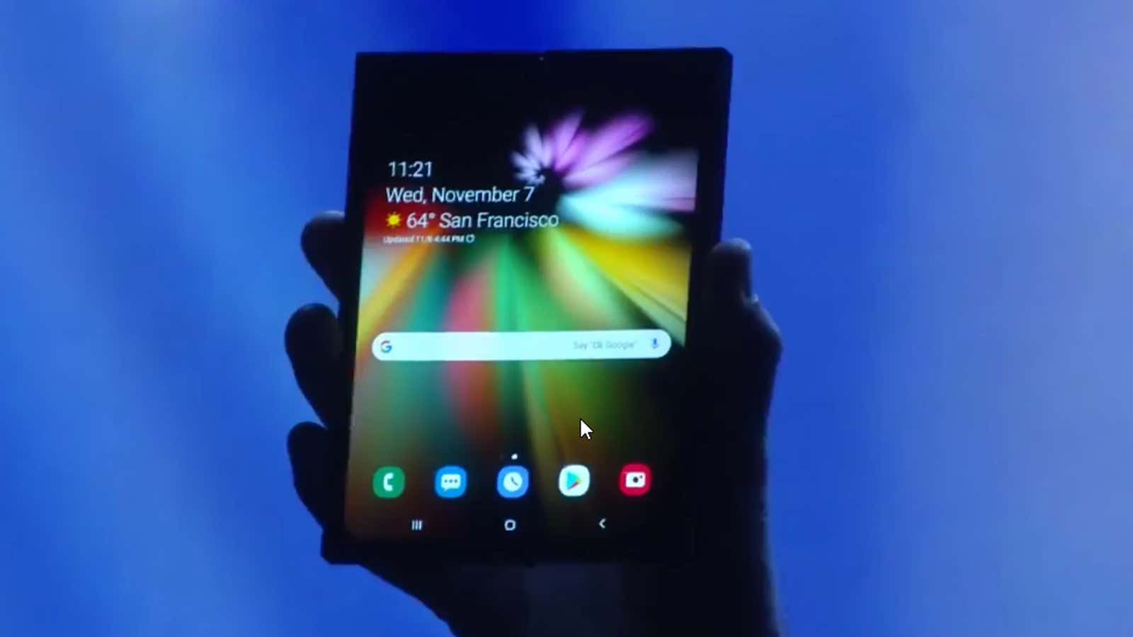 Samsung just announced a bendable phone that’s far from Westworld