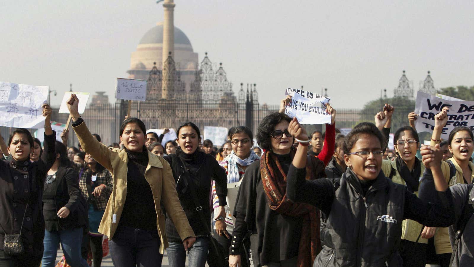 There have been protests every day in India’s capital since a woman was gang-raped on a bus.