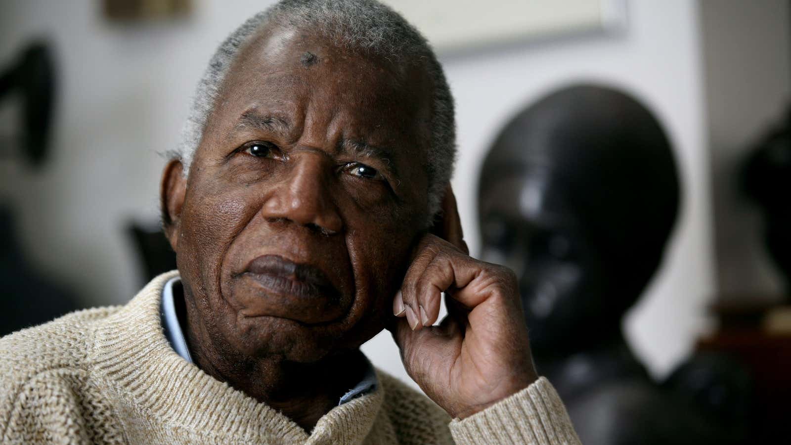 Nigerian novelist Chinua Achebe in 2008