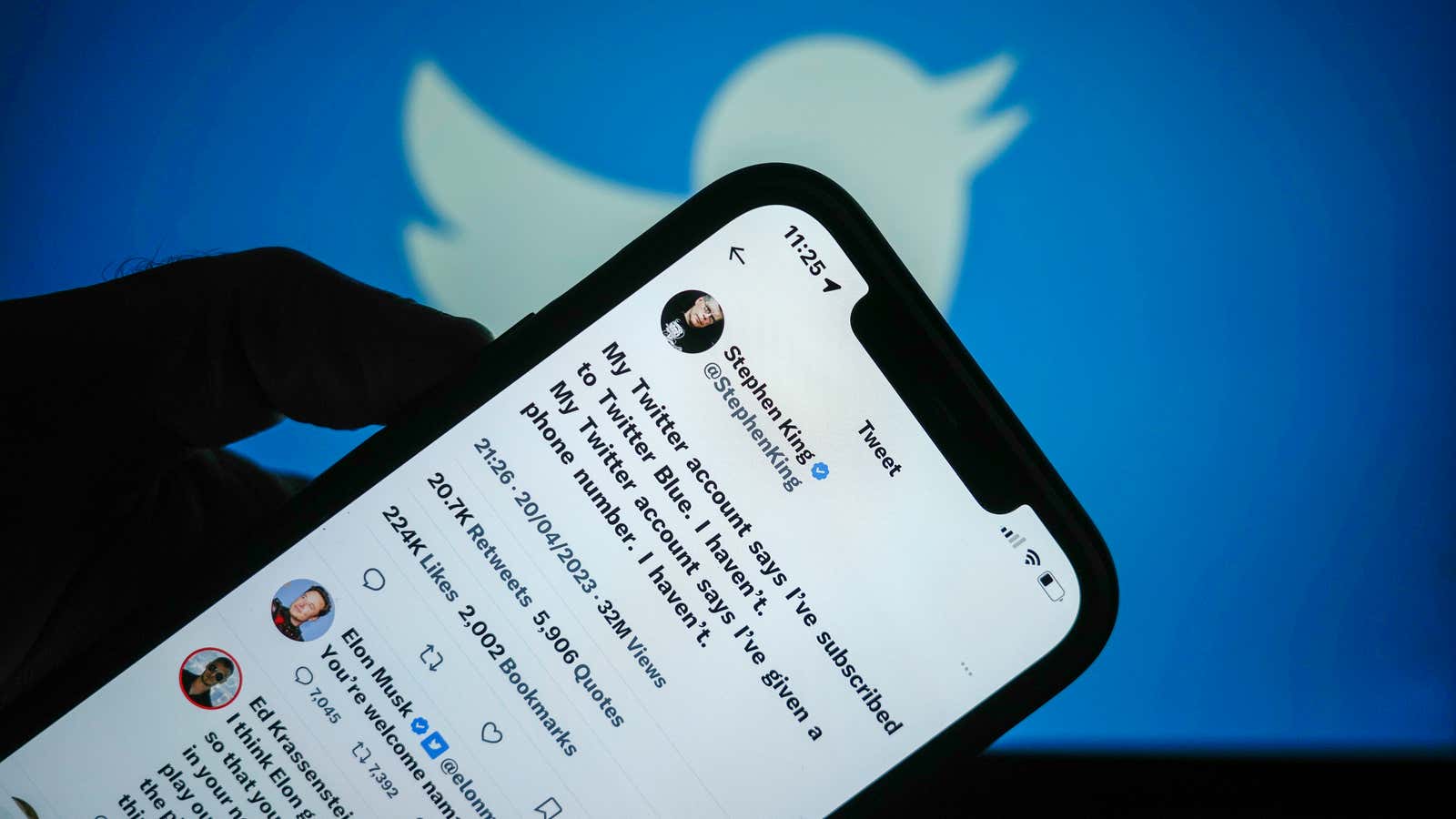 Stephen King is mad about Twitter Blue