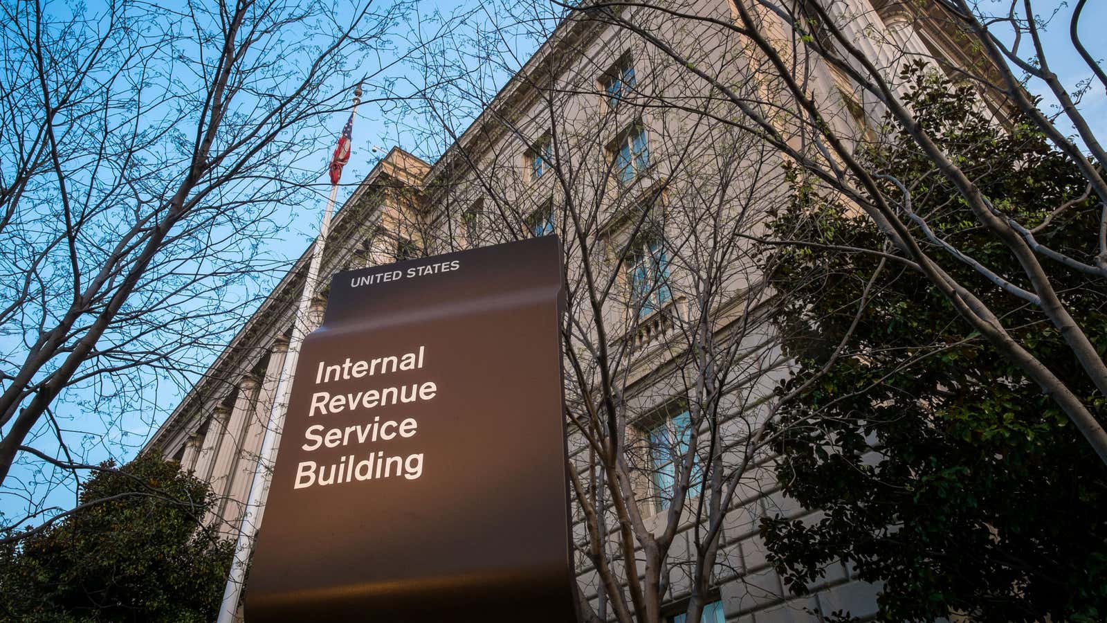 FILE – This April 13, 2014 file photo shows The Internal Revenue Service (IRS) headquarters building Washington. Budget cuts forced the IRS to reduce the…