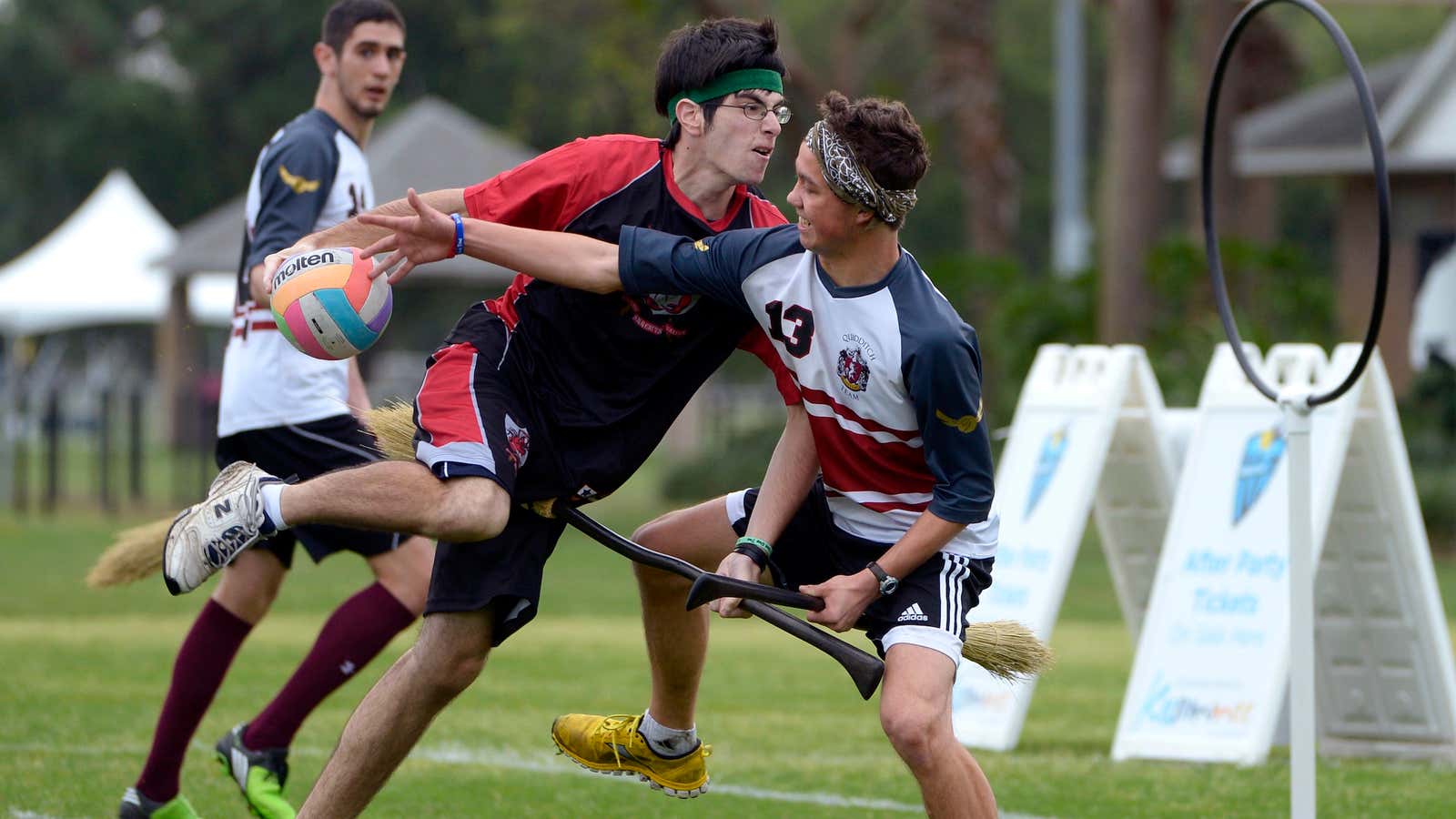 The “Silicon Valley Skrewts” in the very real Quidditch World Cup.