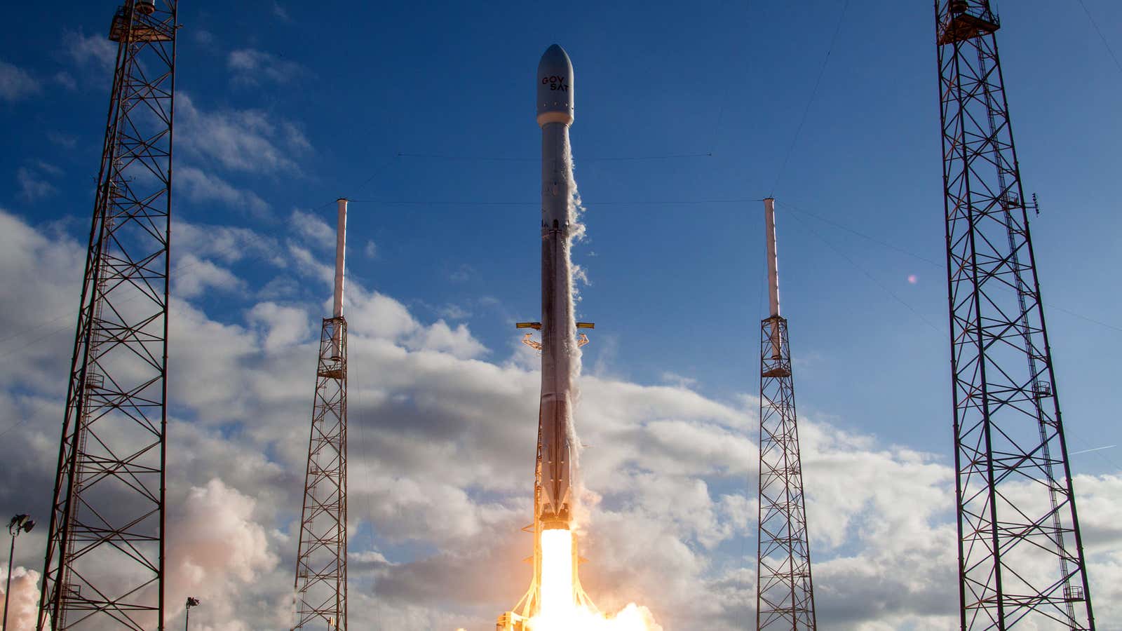 The Falcon 9 launches NASA’s TESS satellite in 2018.
