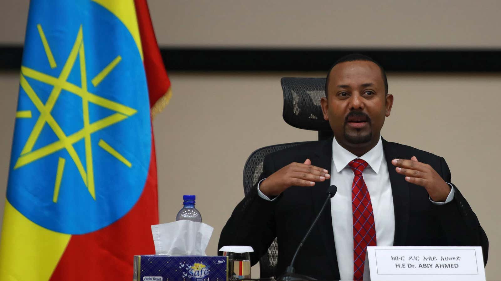 Ethiopia’s prime minister Abiy Ahmed Nov. 30, 2020.