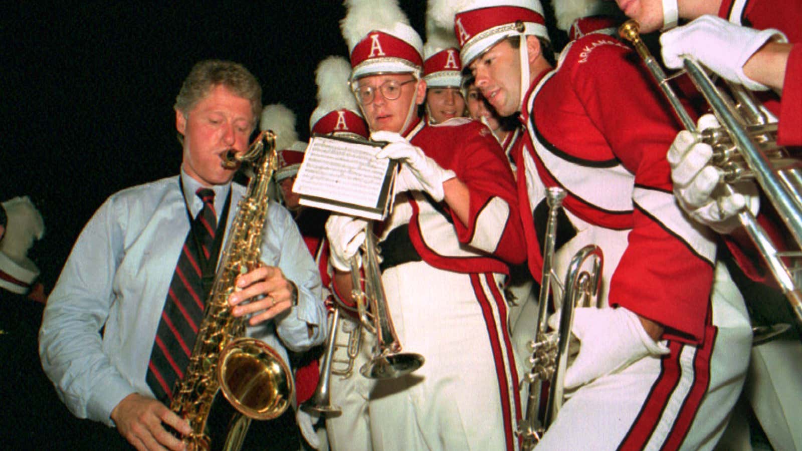 Bill Clinton, taking matters into his own hands.