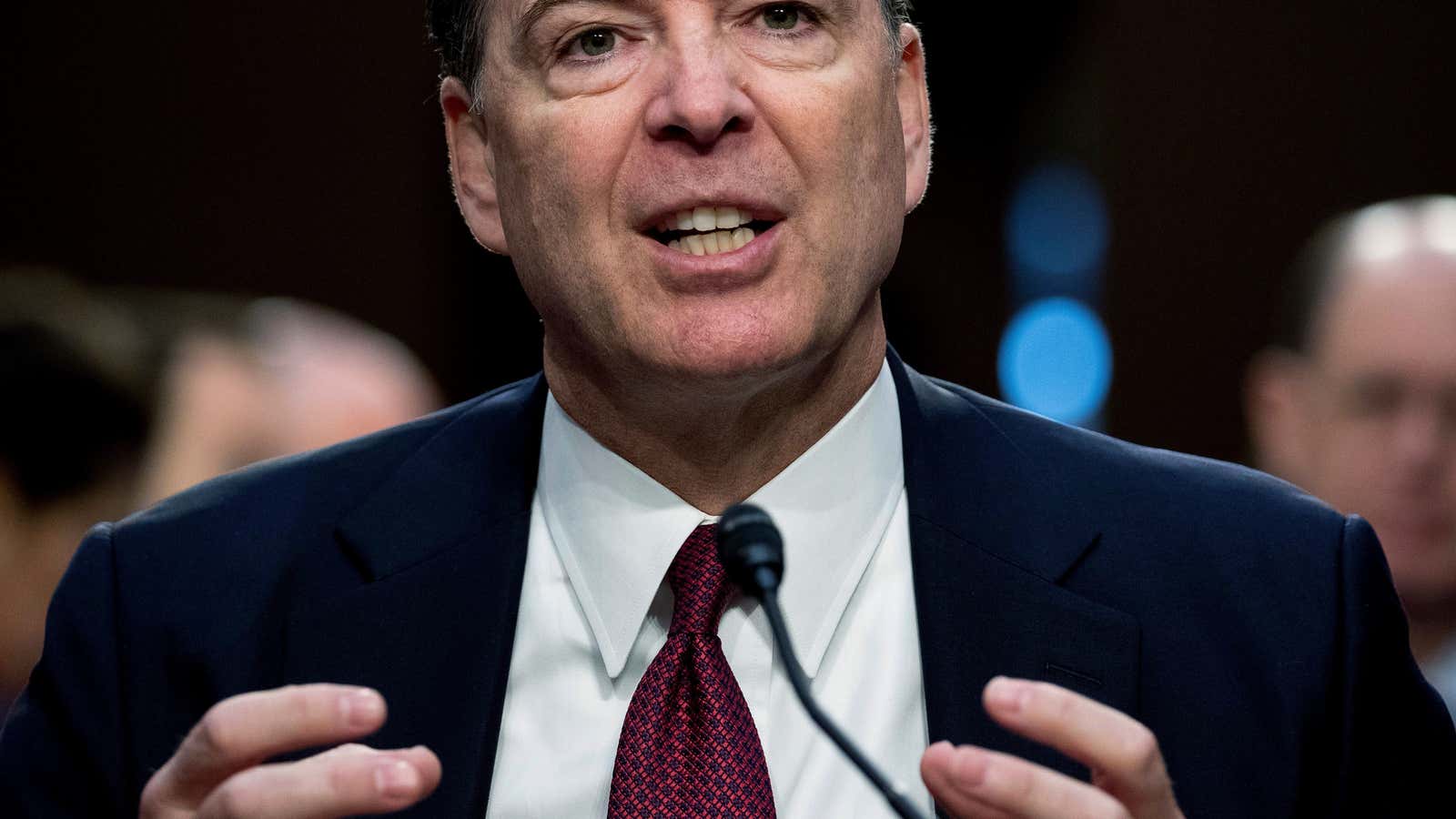 Comey said he would only testify in public.