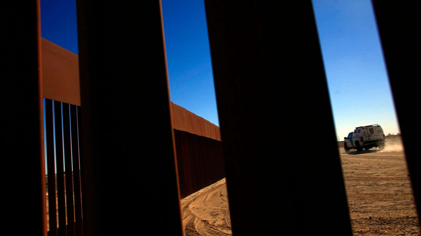 Border fence in San Luis, Arizona