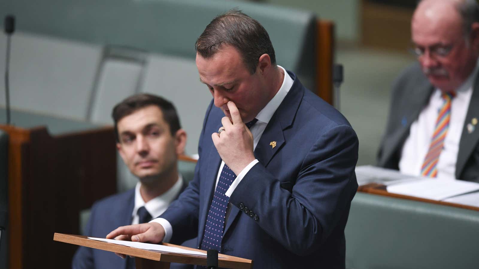 Watch Australian Mp Tim Wilson Proposes To Partner Ryan Bolger During Same Sex Marriage Debate