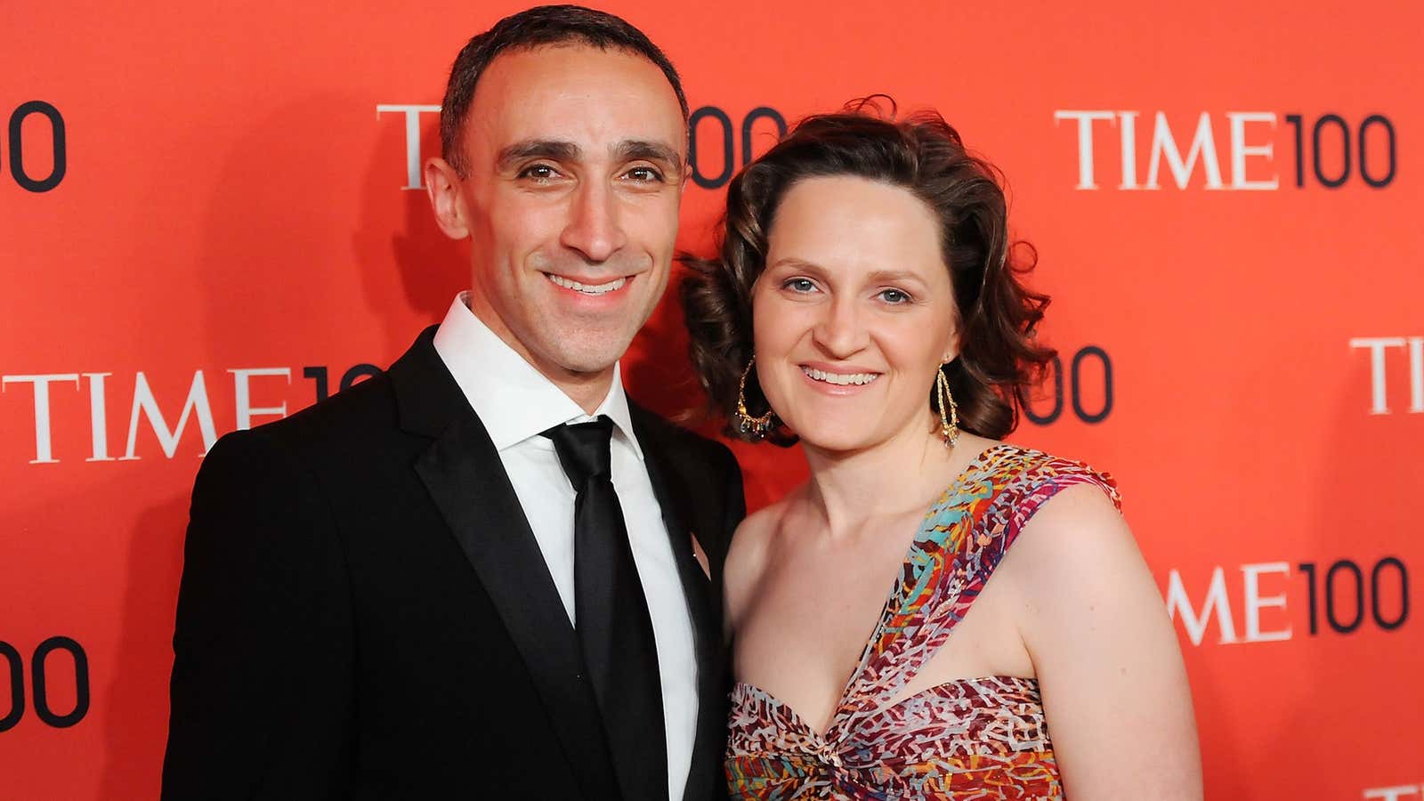 Sam Yagan and his match: his wife Jessica.