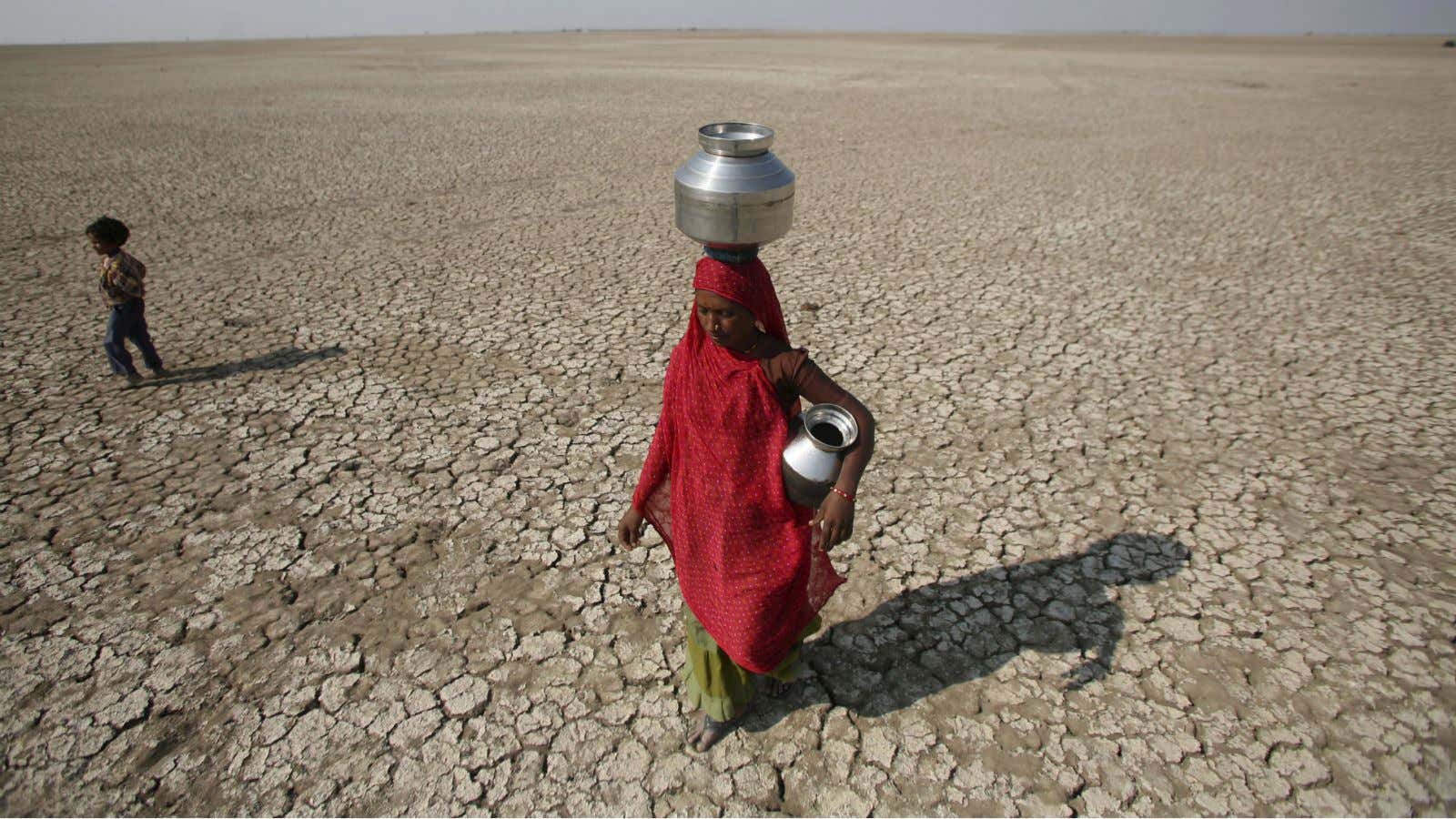 Water scarcity has begun early in India.