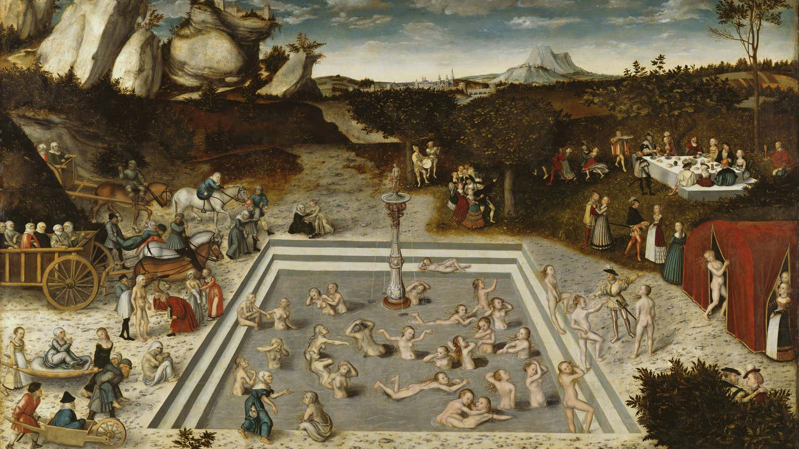 “The Fountain of Youth” (1546),  Lucas Cranach the Elder.