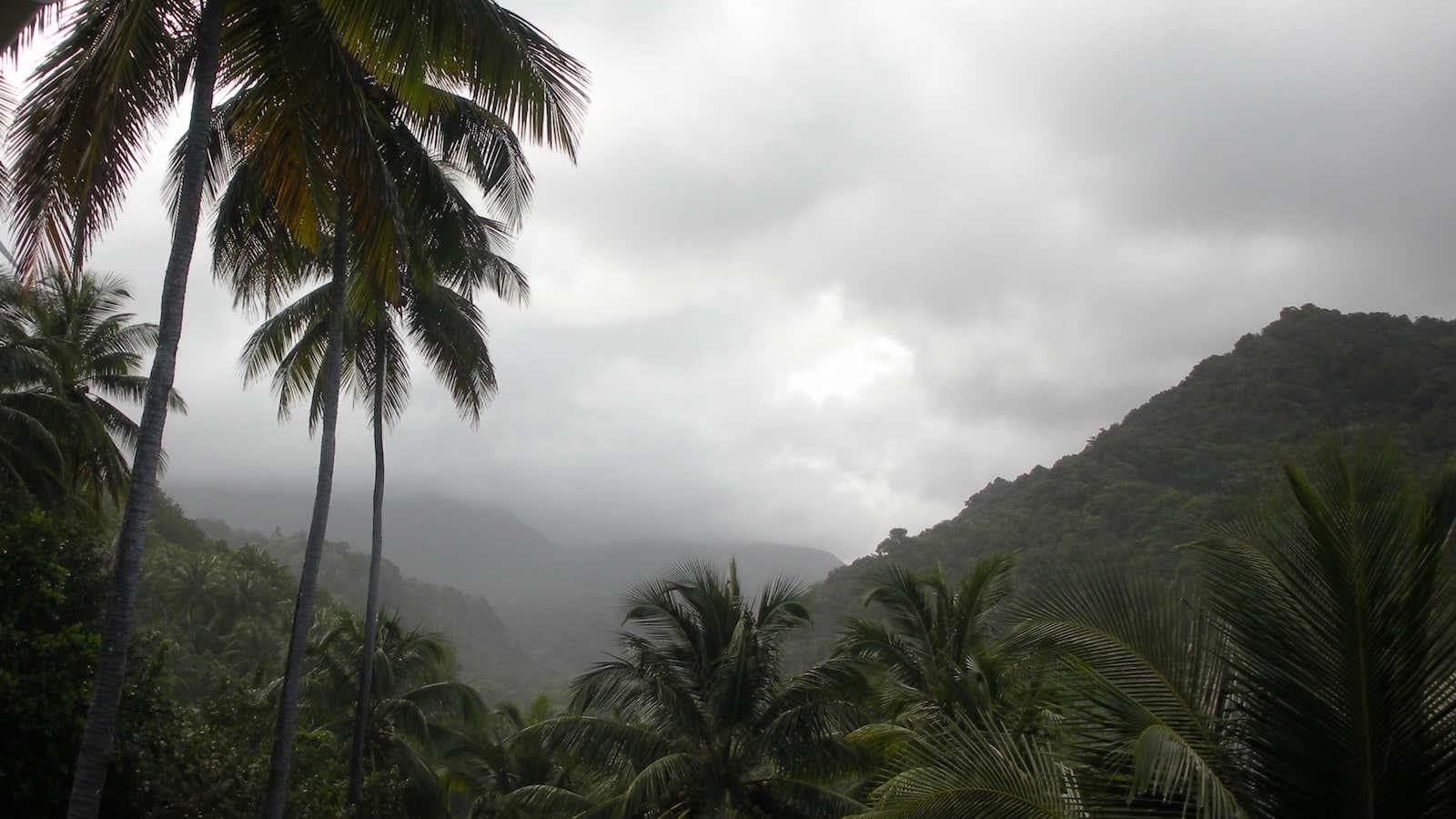 The clouds above the tropical island of Dominica are baffling mountain meteorologists.