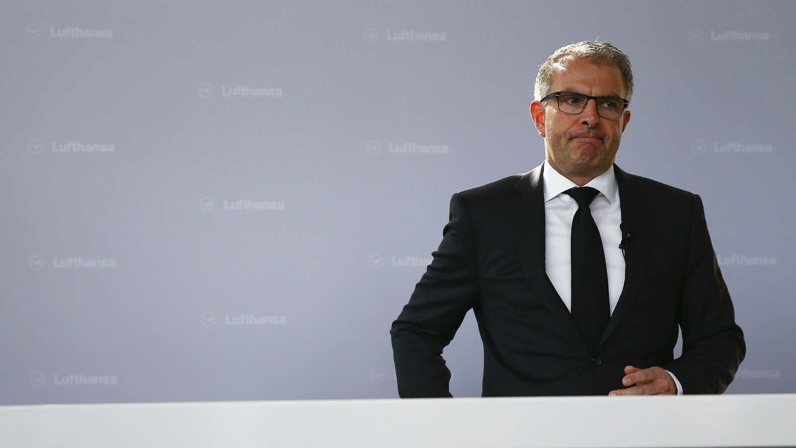 Lufthansa CEO Carsten Spohr.