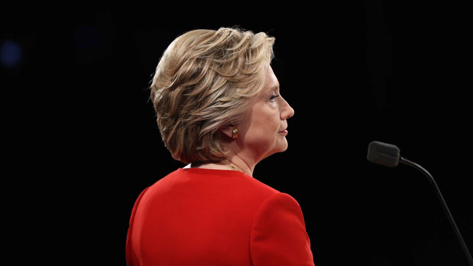 Hillary Clinton during the first presidential debate in September 2016.
