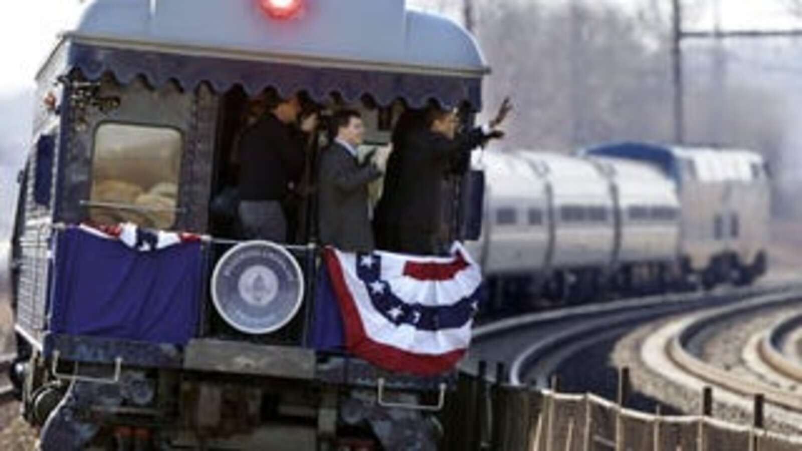 US president Barack Obama’s adventures with Amtrak.