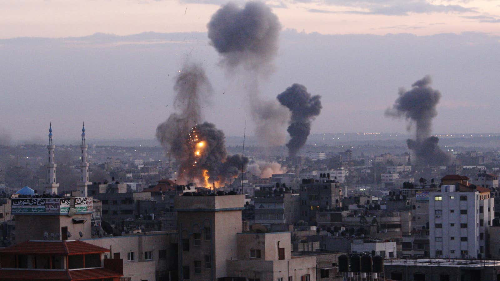 Palestinian witnesses say Israeli airstrikes have hit a series of targets across Gaza City, shortly after the assassination of the top Hamas commander.